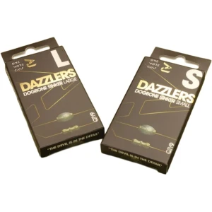 Stoppere Siliconice ONE MORE CAST Tackle Dazzlers Dog Bone Sinkers, Small, 9buc/pac