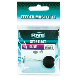Stoper RIVE Stop Float Olive, Marime Micro, 9buc/pac