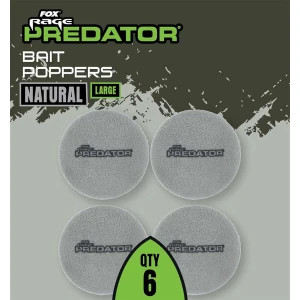 Fox Rage Predator Bait Poppers, Large, Natural, 6buc/pac Fox Rage Predator Bait Poppers, Large, Natural, 6buc/pac
