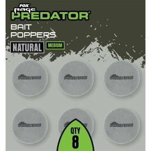 Fox Rage Predator Bait Poppers, Medium, Natural, 8buc/pac Fox Rage Predator Bait Poppers, Medium, Natural, 8buc/pac