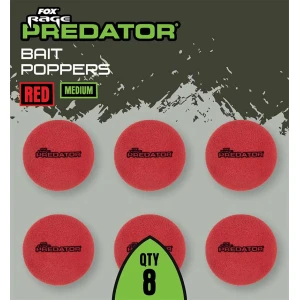 Fox Rage Predator Bait Poppers, Medium, Red, 8buc/pac Fox Rage Predator Bait Poppers, Medium, Red, 8buc/pac