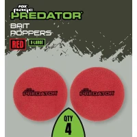 Fox Rage Predator Bait Poppers, X-large, Red, 4buc/pac