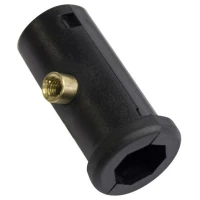 Inserite RIVE Telescopic Leg D25, Black, 1buc/pac