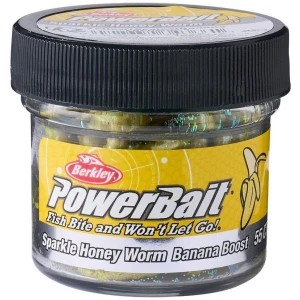 Larve Berkley Powerbait Honeyworm, Orange/Scales, 2.5cm, 55buc/cutie Larve Berkley Powerbait Honeyworm, Orange/Scales, 2.5cm, 55buc/cutie