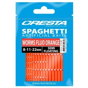 Momeli Artificiale Spro Cresta Spaghetti Worms - Fluo Orange Momeli Artificiale Spro Cresta Spaghetti Worms - Fluo Orange