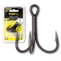 Ancora Black Cat No.1/0 Curved Point Treble Hook Dg Coating
