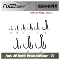 Ancore Fudo Treble Hooks (FDTR-UV) nr.10 100buc