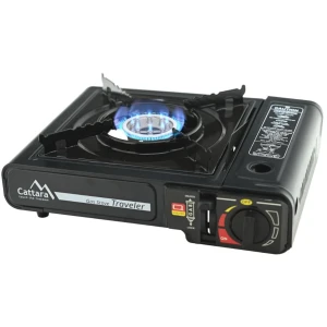 Aragaz CATTARA Traveler, 2200W, Piezzo, 1.8kg, 150g/h - TT13590, 34x11x28cm