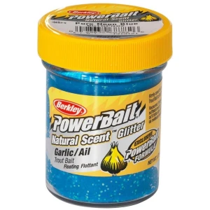 Pasta BERKLEY PowerBait Natural Glitter Trout Dough, Garlic, Blue Glitter, 50g Pasta BERKLEY PowerBait Natural Glitter Trout Dough, Garlic, Blue Glitter, 50g