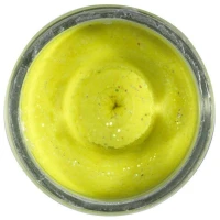 Pasta BERKLEY PowerBait Natural Glitter Trout Dough, Liver, Yellow Glitter, 50g