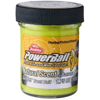 Pasta BERKLEY PowerBait Trout Dough Fruits Floating, Banana SS Yellow, 50g