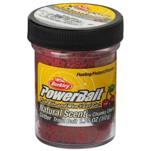Pasta BERKLEY PowerBait Trout Dough Fruits Floating, Chunky Cherry, 50g