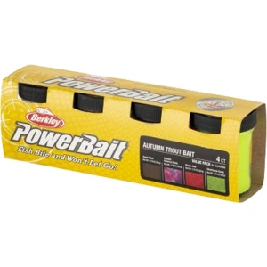 Pasta BERKLEY PowerBait Trout Dough Season Pack, Autumn, 4buc/pac Pasta BERKLEY PowerBait Trout Dough Season Pack, Autumn, 4buc/pac