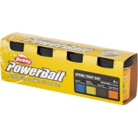 Pasta BERKLEY PowerBait Trout Dough Season Pack, Spring, 4buc/pac