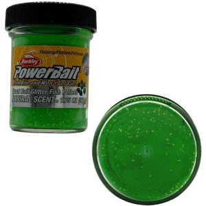 Pasta Flotanta BERKLEY PowerBait Natural Glitter Trout Bait, Spring Green, 50g Pasta Flotanta BERKLEY PowerBait Natural Glitter Trout Bait, Spring Green, 50g
