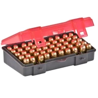 Cutie Munitie PLANO Handgun Ammo Case - .43 ACP, Gri/Roz transparent, 50 cartuse