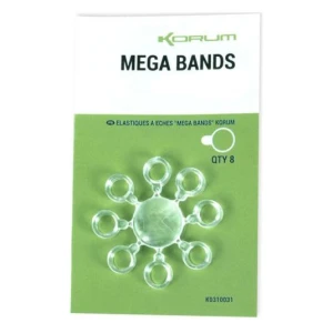 Inele siliconice Korum Mega Bands 8mm, 8buc/pac Inele siliconice Korum Mega Bands 8mm, 8buc/pac