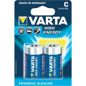 Baterii alcaline Varta Long Life Power C R14 blister de 2 buc Baterii alcaline Varta Long Life Power C R14 blister de 2 buc