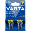 Baterii VARTA Alcaline High Energy AAA(r3), 4 buc/pac