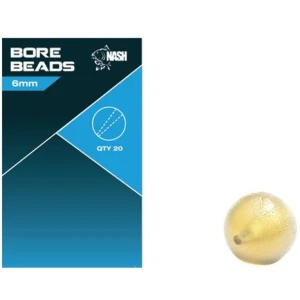 Bile Cauciuc NASH Soft Taper Bore Bead, 6mm, 20buc/pac
