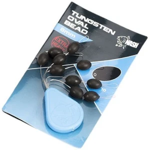 Bile NASH Tungsten Oval Bead Black, 8mm, 10buc/pac Bile NASH Tungsten Oval Bead Black, 8mm, 10buc/pac