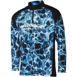 BLUZA SAVAGE GEAR MARINE UV LONG SLEEVE TEE SEA BLUE MARIME XXL BLUZA SAVAGE GEAR MARINE UV LONG SLEEVE TEE SEA BLUE MARIME XXL