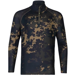 Bluza UV KORDA Kool UPF Zip Jersey, Dark Kamo, Marimea L