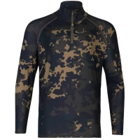 Bluza Uv Korda Kool Upf Zip Jersey, Dark Kamo, Marimea 4xl