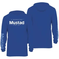 Bluza Uv Mustad Technical Hoodie Longsleeve, Blue, Marime 2xl Bluza Uv Mustad Technical Hoodie Longsleeve, Blue, Marime 2xl