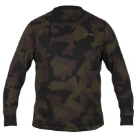 Bluza Avid Carp Distortion Camo Lite T-shirt- Long Sleeve Marime Xl