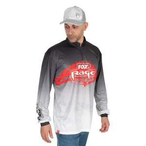 BLUZA FOX RAGE PERFORMANCE LONG SLEEVE SHIRT BLACK/GREY MAR M