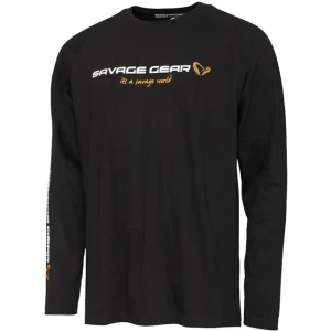 BLUZA SAVAGE SIGNATURE LOGO LONG SLEEVE BLACK CAVIAR MAR. 3XL BLUZA SAVAGE SIGNATURE LOGO LONG SLEEVE BLACK CAVIAR MAR. 3XL