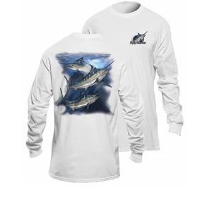 Bluza Flying Fisherman Marlin White Long Sleeve Tee XL Bluza Flying Fisherman Marlin White Long Sleeve Tee XL