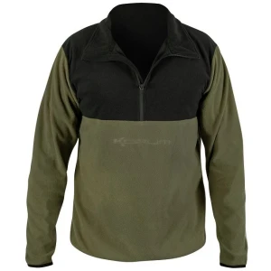 Bluza KORUM Embossed Microfleece, Olive Green-Black, Marime XXXXL Bluza KORUM Embossed Microfleece, Olive Green-Black, Marime XXXXL