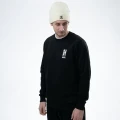 Bluza NASH Make It Happen Since 1978 Jumper Black, Marime M Bluza NASH Make It Happen Since 1978 Jumper Black, Marime M