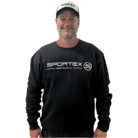 Bluza Sportex Crew Neck Black, Marime Xl