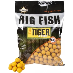 BOILIES DYNAMITE BAITS BIG FISH SWEET TIGER & CORN 15mm 1KG