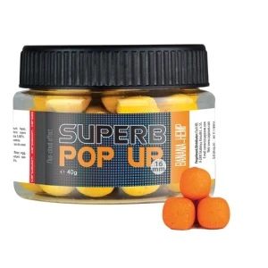 BOILIES POP UP CARP ZOOM SUPERB 16mm 40gr Banana-Hemp BOILIES POP UP CARP ZOOM SUPERB 16mm 40gr Banana-Hemp