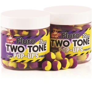 POP-UP DYNAMITE BAITS TWO TONE FLUORO PLUM PINEAPPLE 15MM