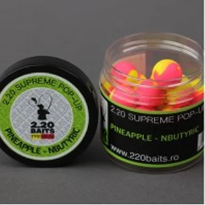 Pop Up 2.20 Baits Supreme, Galben - Roz, Pineapple & N'Butyric, 16mm, 100ml Pop Up 2.20 Baits Supreme, Galben - Roz, Pineapple & N'Butyric, 16mm, 100ml