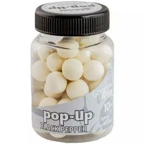 Pop Up Addicted Carp Baits Black Pepper, 10mm, aprox 45buc/borcan