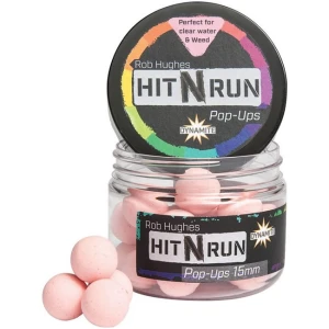 Pop Up Dynamite Baits Hit N' Run Pastel Pink, 15mm Pop Up Dynamite Baits Hit N' Run Pastel Pink, 15mm