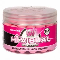 Pop up Mainline Hi Visual Pink Shellfish Black Pepper 12mm