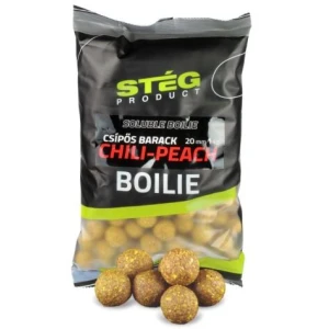 Boilies Solubil STEG Boilie, Chilli Peach, 20mm, 1kg