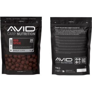 Boilies Tare AVID Red Spice, 20mm, 1kg