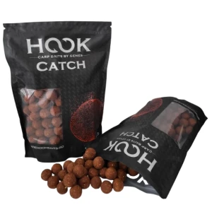 Boilies Tare HOOKBAITS Fishmeal Catch HD, Squid Strawberry, 24mm, 1kg