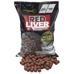 Boilies Tare STARBAITS Mass Baiting, Red Liver, 24mm, 3kg
