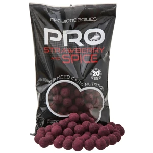 Boilies Tare STARBAITS Probiotic, Strawberry Spice, 24mm, 800g
