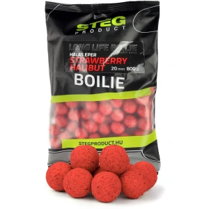 Boilies Tare STEG Long Life Boilie, Capsuna Halibut, 20mm, 800g