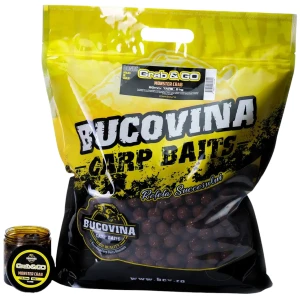 Pachet Grab & GO Bucovina Baits Boilies pentru Nadit +  Boilies de Carlig Dipuite